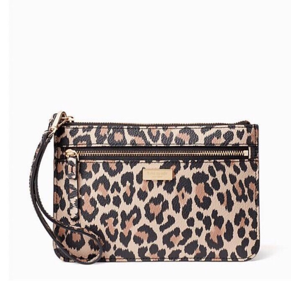 Kate Spade Leopard Wristlet